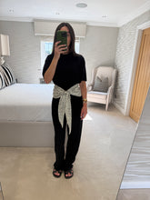 Load image into Gallery viewer, Tee & Trouser Set - Black & Dalmatian Print POST DATE 13.8.26