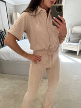 Load image into Gallery viewer, The Reine - Trouser Set Moonlight Beige POST DATE IN STOCK