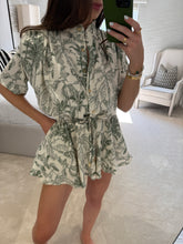 Load image into Gallery viewer, Tahnee Playsuit ~ Jungle Toile Print ~ Green 13.8.26