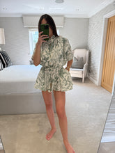 Load image into Gallery viewer, Tahnee Playsuit ~ Jungle Toile Print ~ Green 13.8.26