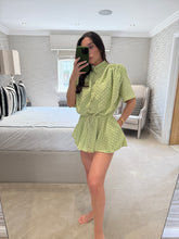Load image into Gallery viewer, Tahnee Playsuit ~ Lime POST DATE May