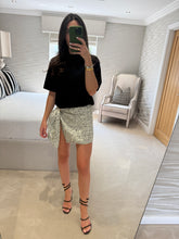 Load image into Gallery viewer, TEE & TIE DRESS - Black & Dalmatian POST DATE 13.8.26