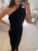 Load image into Gallery viewer, Drape Dress ~ Midnight POST DATE 20.8.26
