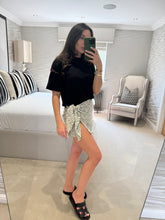 Load image into Gallery viewer, TEE &amp; TIE DRESS - Black &amp; Dalmatian POST DATE 13.8.26
