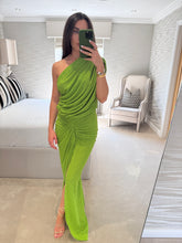 Load image into Gallery viewer, Drape Dress ~ Kiwi POST DATE 20.8.26
