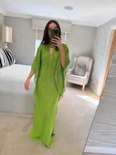 Load image into Gallery viewer, Resort Kaftan ~ Kiwi POST DATE 20.8.26
