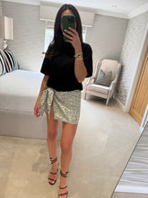 Load image into Gallery viewer, TEE &amp; TIE DRESS - Black &amp; Dalmatian POST DATE 13.8.26
