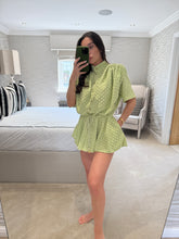 Load image into Gallery viewer, Tahnee Playsuit ~ Lime POST DATE 12th June
