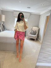 Load image into Gallery viewer, TEE &amp; TIE DRESS - Cream &amp; Petal Print POST DATE 13.8.26
