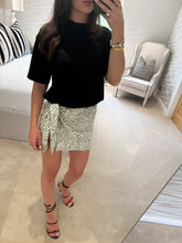 Load image into Gallery viewer, TEE &amp; TIE DRESS - Black &amp; Dalmatian POST DATE 13.8.26
