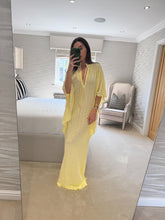 Load image into Gallery viewer, Resort Kaftan ~ Lemon POST DATE 20.8.26

