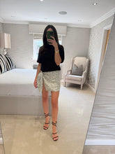 Load image into Gallery viewer, TEE &amp; TIE DRESS - Black &amp; Dalmatian POST DATE 13.8.26
