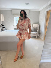 Load image into Gallery viewer, Tahnee Playsuit ~ Jungle Toile Print ~ Red POST DATE 13.8.26
