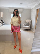 Load image into Gallery viewer, TEE &amp; TIE DRESS - Cream &amp; Petal Print POST DATE 13.8.26
