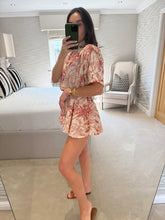Load image into Gallery viewer, Tahnee Playsuit ~ Jungle Toile Print ~ Red POST DATE 13.8.26

