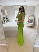 Load image into Gallery viewer, Drape Dress ~ Kiwi POST DATE 20.8.26
