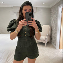Load image into Gallery viewer, Khaki Coco Terry Short Set
