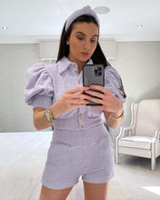 Load image into Gallery viewer, Lilac Coco Terry Short Set
