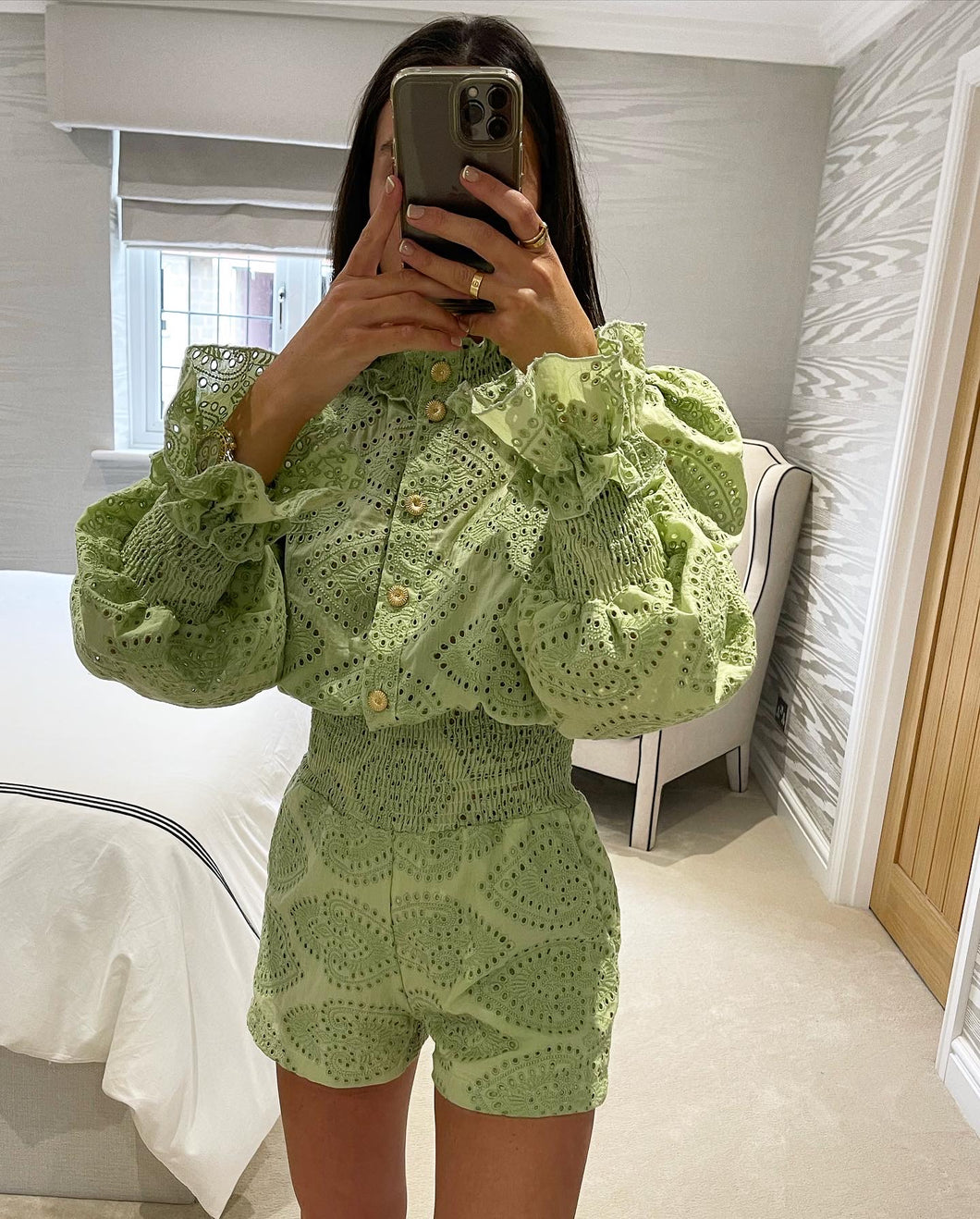 Vivienne Playsuit - Pistachio