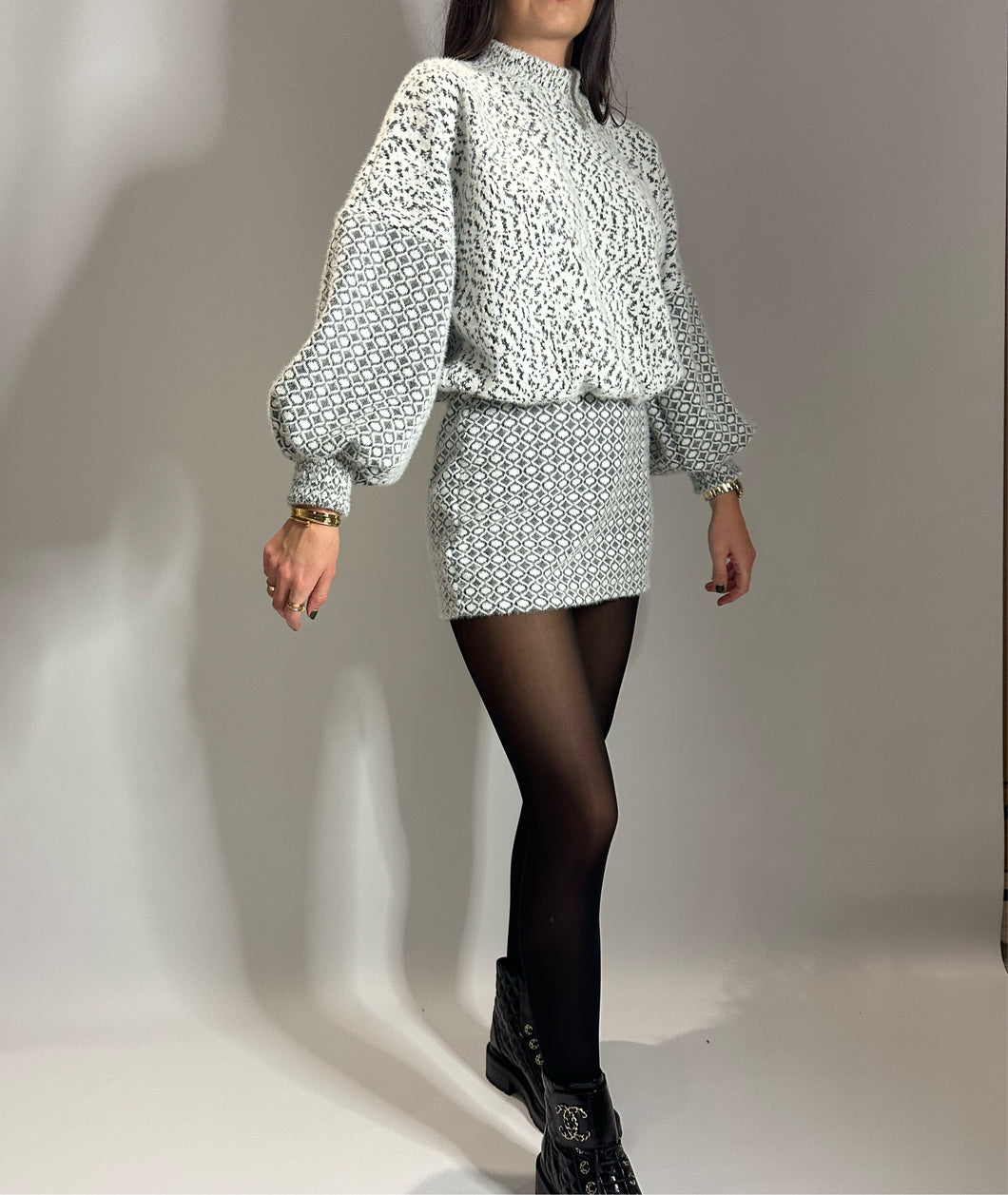 Roux Mini Dress - ALL GEOMETRIQUE PRINT